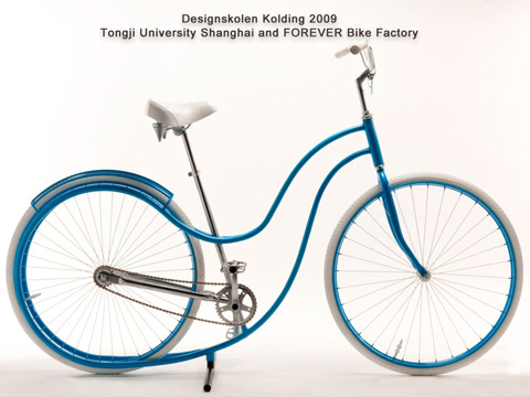 1 af cyklerne fra et af Kent Laursens undervisningsforløb på Tongji Universitetet i Shanghai Industrielt design designschool kolding