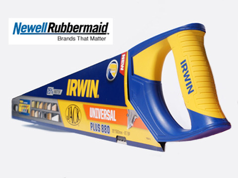 IRWIN facelift til en 80 årig. Design og 3d konstruktion af 2K plastemner for Newel Rubbermaid