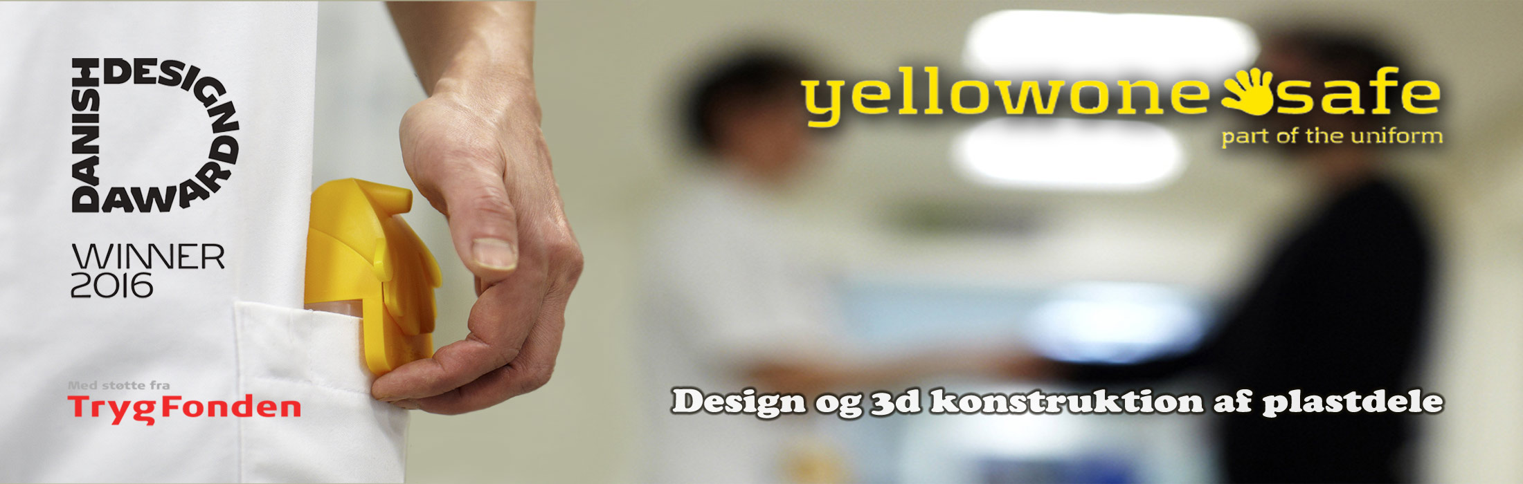 Design og konstruktion håndspritdispenser for yellowone handsafe Danuish Design Award Danish designaward